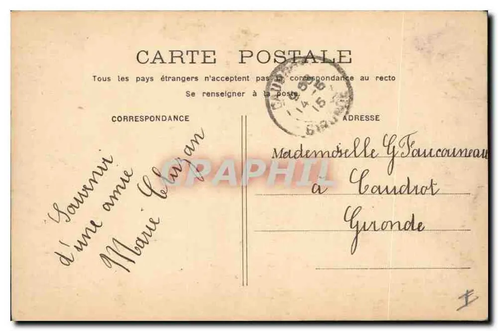 Bordeaux — Igreja de Santa Cruz — Editora não identificada, número de série 50 - Verso