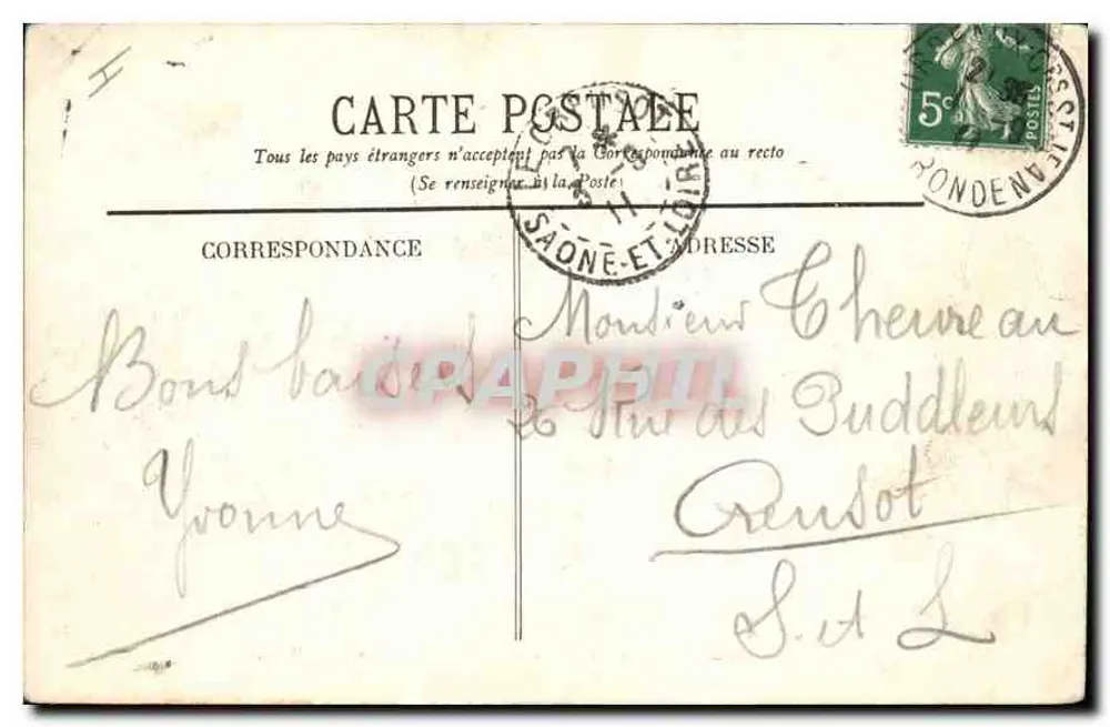 Bordeaux — Vista geral dos Quais — Marcel Dethboy, fototipo, Bordeaux, n°49 - Verso
