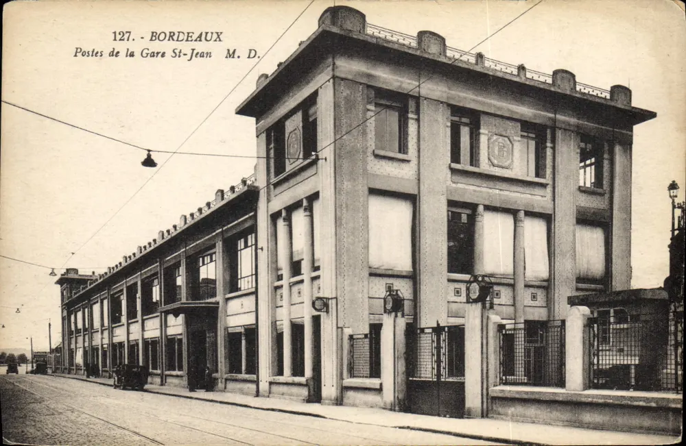 Bordeaux — Postkantoor van de St-Jean Station — M. D. n°127 - Voorkant