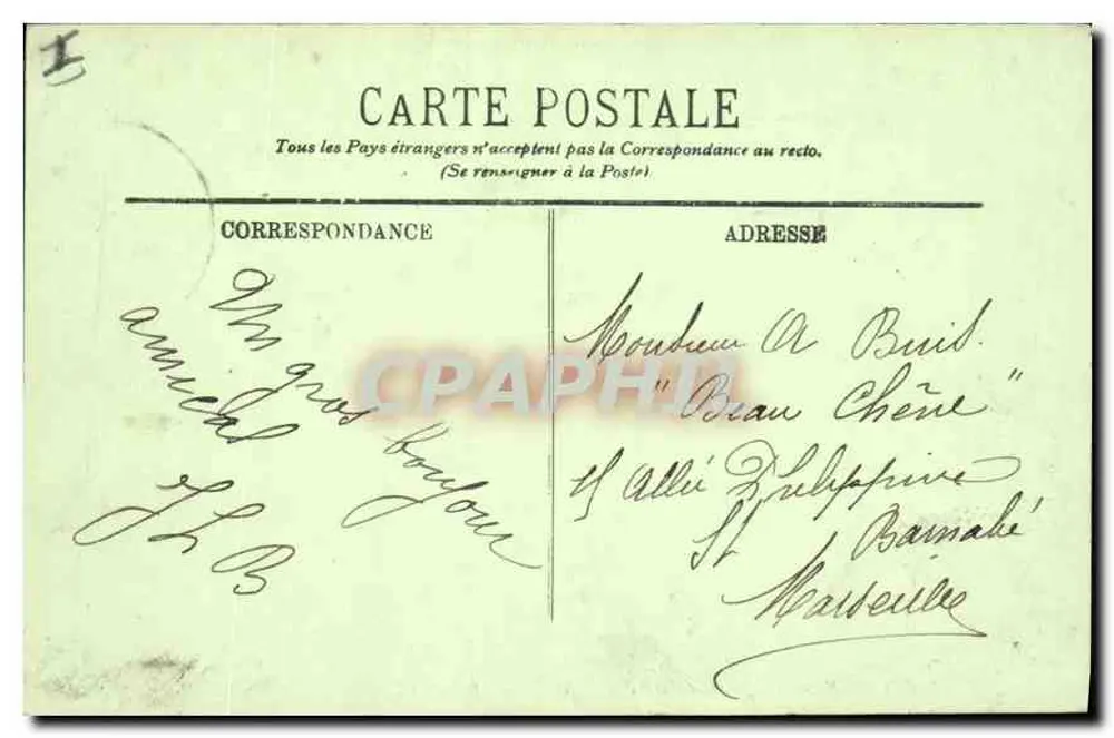 Bordeaux — Säule der Girondinen und die Quinconces — LL. n°186 - Rückseite