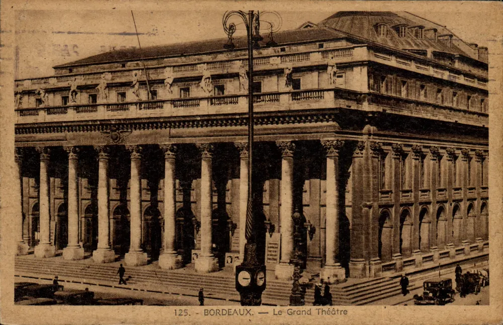 Bordeaux — O Grande Teatro — Editor La Cigagne, n° 125 - Frente