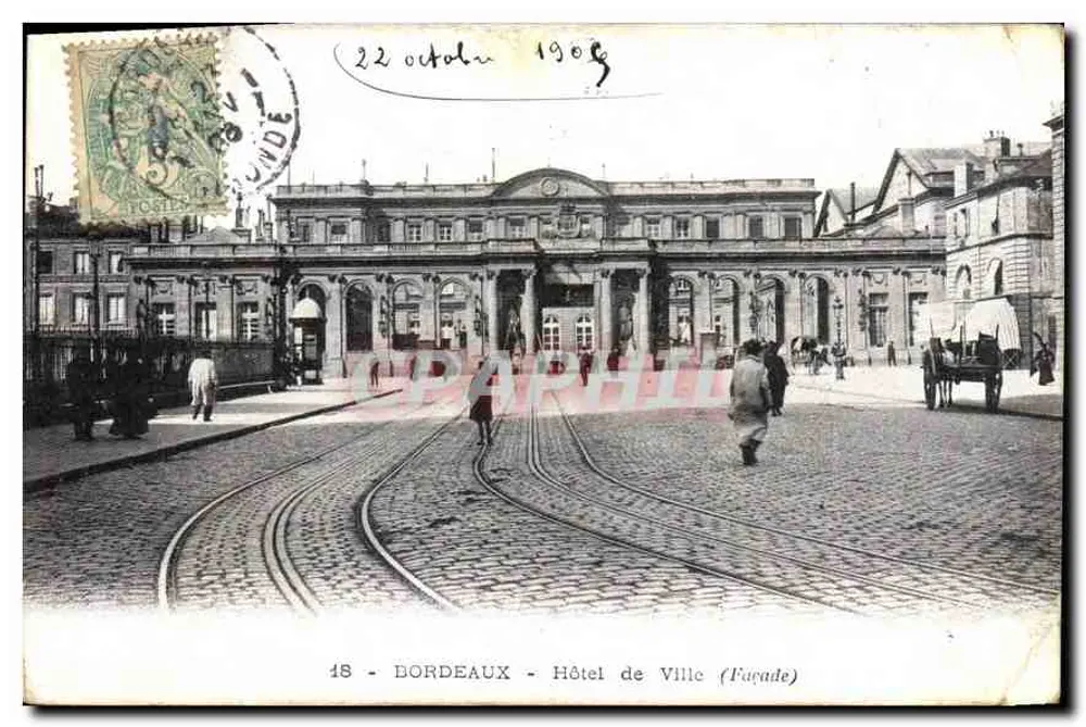 Bordeaux - Hotel de Ville (Fachada) - Frente