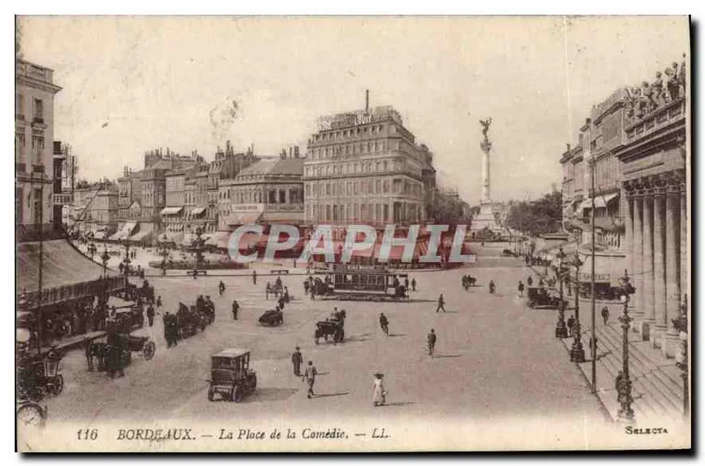 Bordeaux — A Praça da Comédia — LL. — Sélecta - Frente