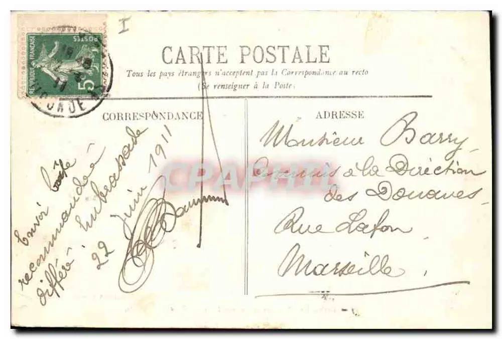Bordeaux — Fontaine das Três Graças — Marcel Delboy, fototipia, Bordeaux - Verso