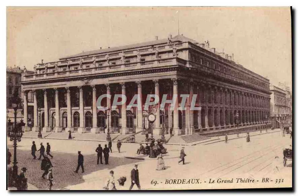 Bordeaux - El Gran Teatro — editor BR-331 - Anverso