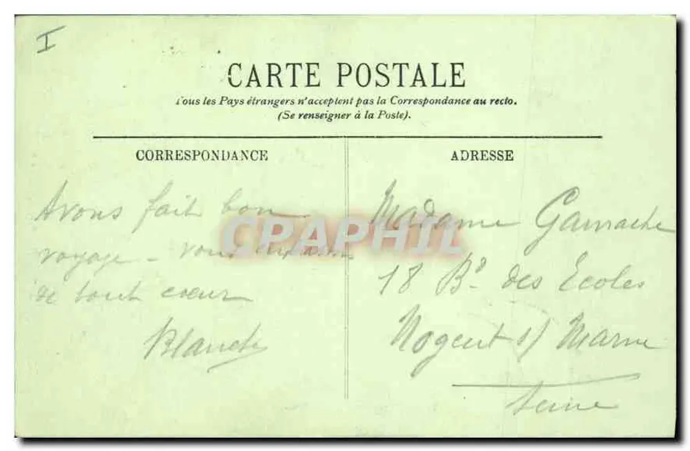 Bordeaux — Torre Pey Berland — LL. n° 108 - Verso