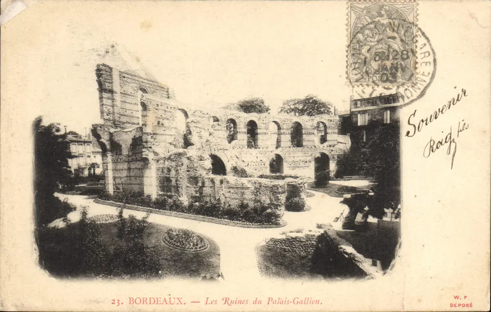 Bordeaux — Ruinen des Palais-Gallien — W. F. Déposé - Vorderseite