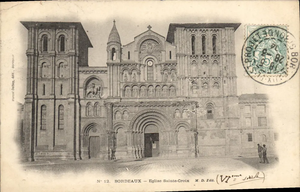 Bordeaux — Igreja de Santa Cruz — Marcel Debay, editor, N° 12 - Frente