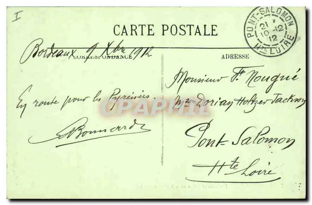 Bordeaux — Fontäne und Place de la Comédie — LL - Rückseite