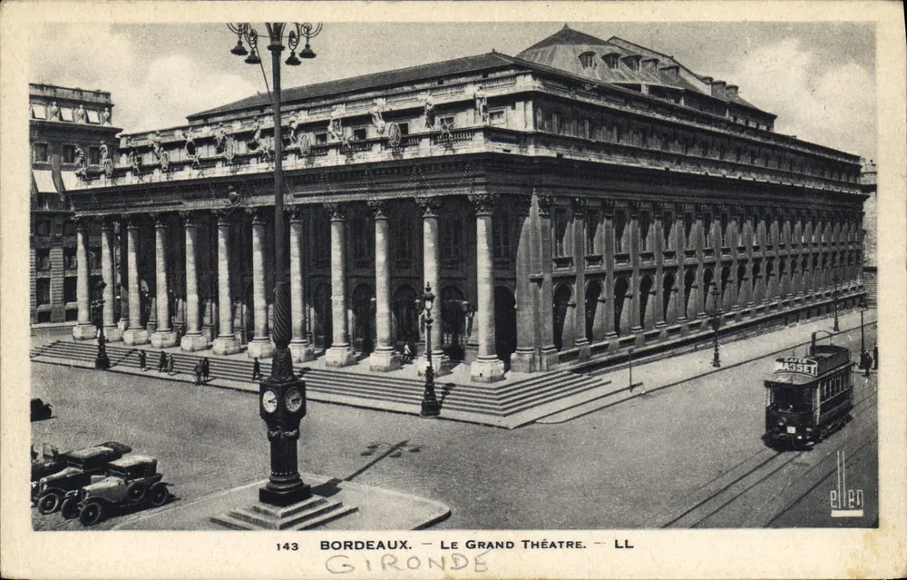 Bordeaux — O Grande Teatro — LL 143 — Editor L. L. Girondes - Frente
