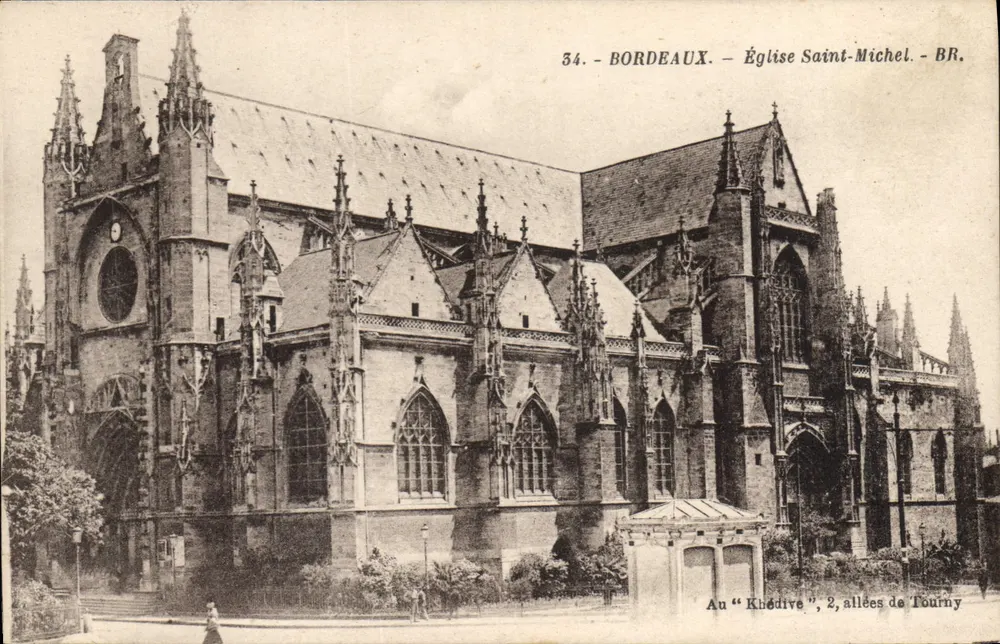 Bordeaux — Igreja de São Miguel — BR. — 34. — No "Khodive", 2, alamedas de Tourny - Frente
