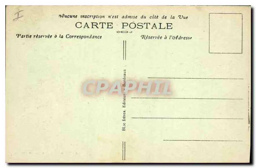 Bordeaux — Igreja de São Miguel — BR. — 34. — No "Khodive", 2, alamedas de Tourny - Verso
