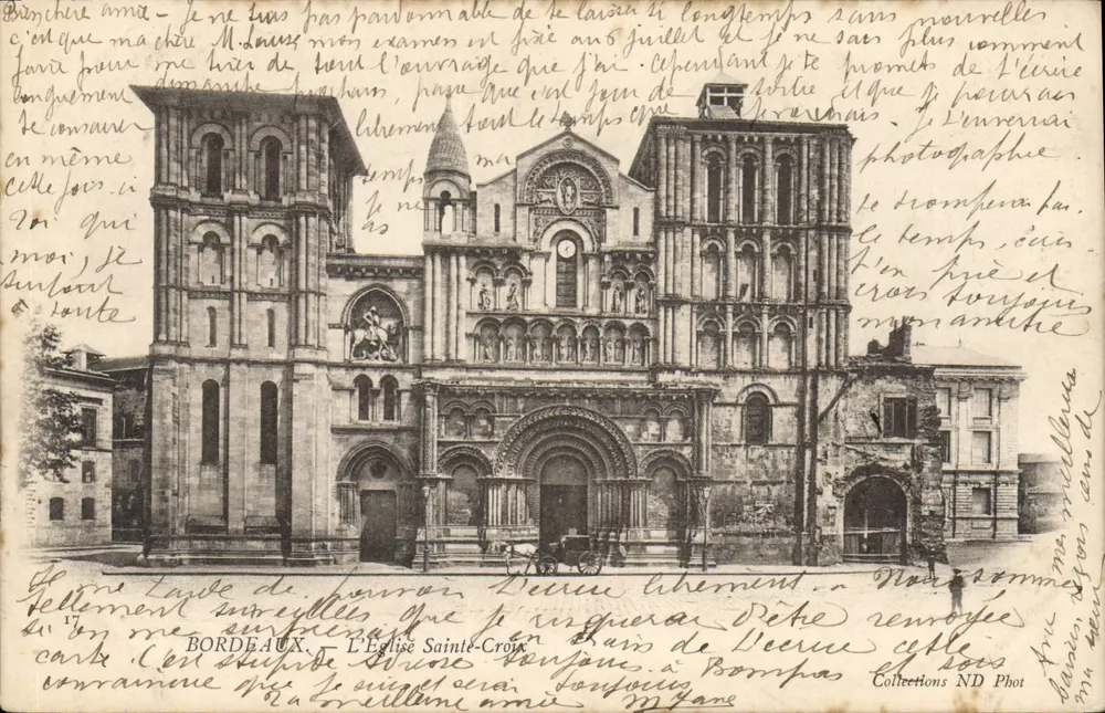 Bordeaux — A Igreja de Santa Cruz — Collections ND Phot - Frente
