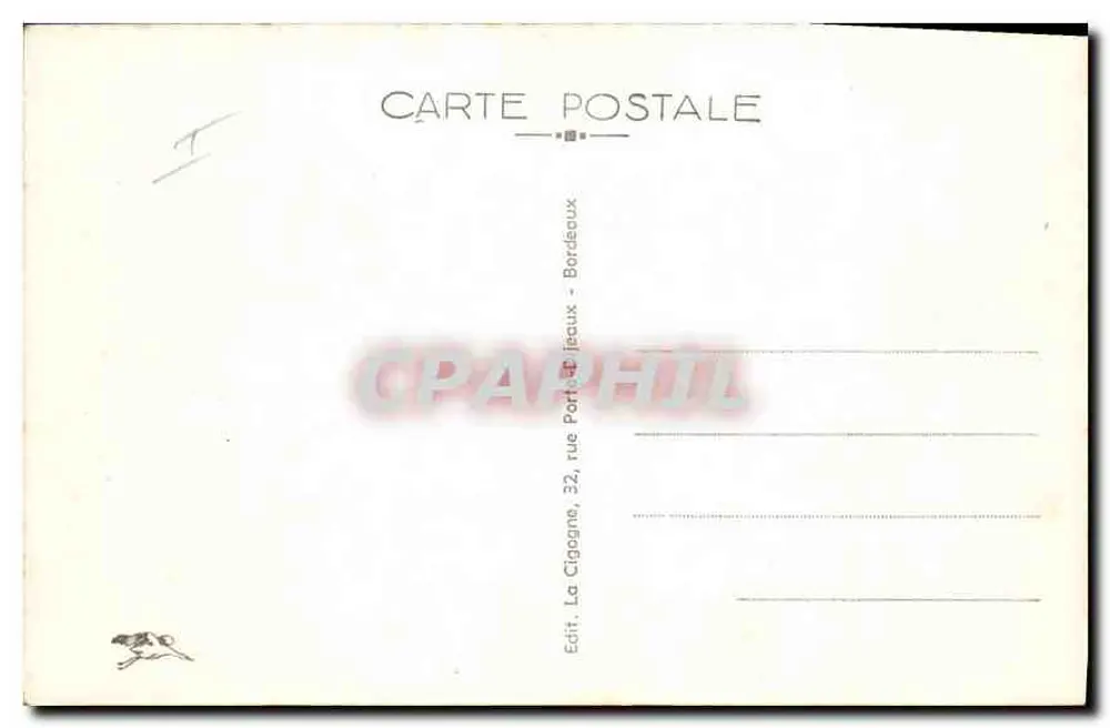 Bordeaux — Gärten und Terrassen an den Kaien — 34. — Verleger: La Cigogne, rue Portet, Bordeaux - Rückseite