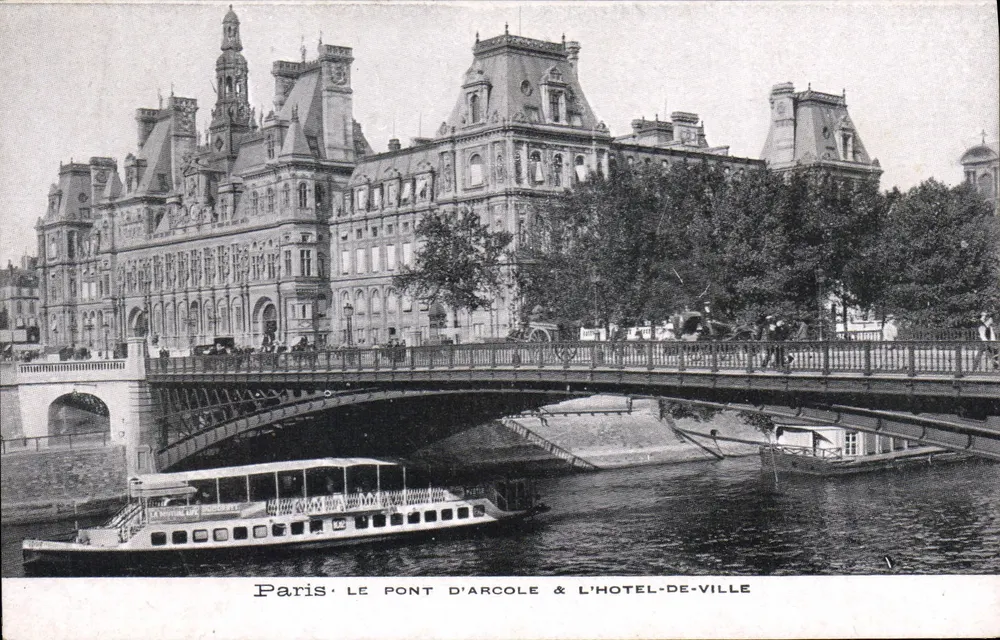 Paris — Der Pont d'Arcole & das Hotel-de-Ville — Verlag nicht sichtbar - Vorderseite