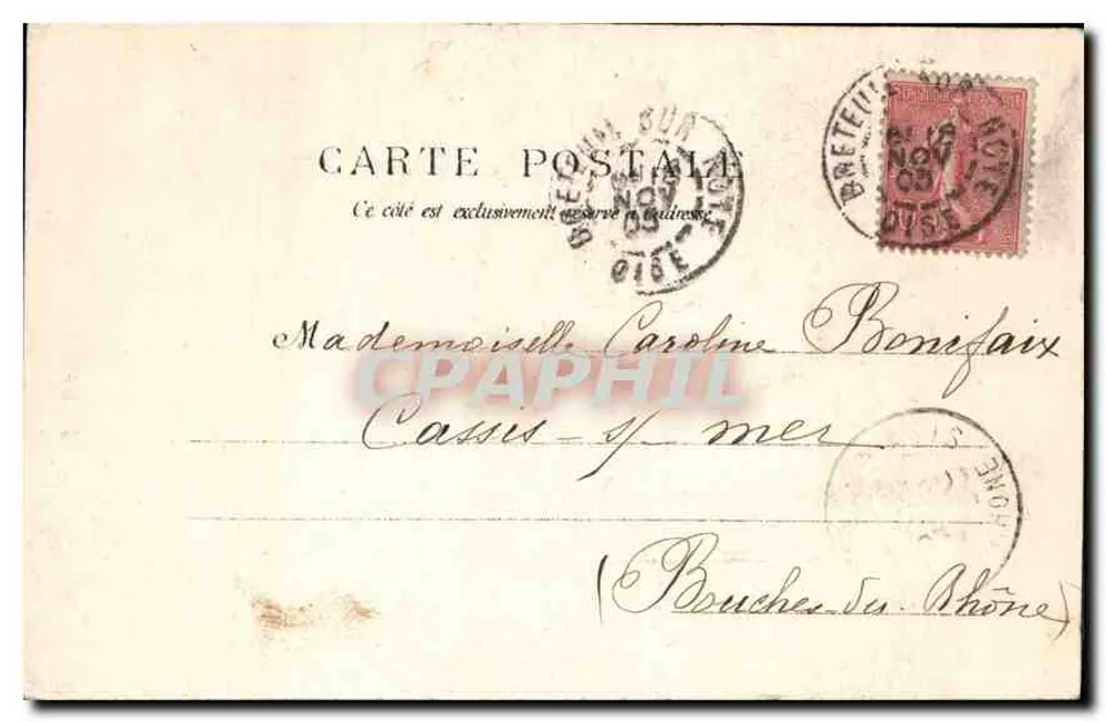 Amiens - Kathedraal - De Koorbanken — L. Caron, fot. - uitg., Amiens - Achterkant