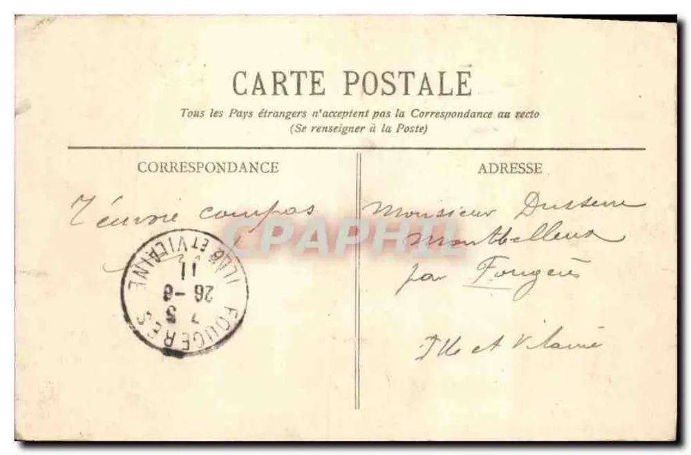 Bordeaux - Place des Quinconces - Monument des Girondins - BR-628 - Verso