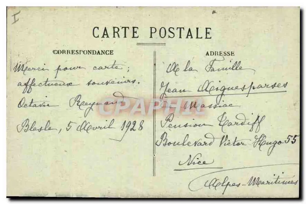 Gavarnie (H.-P.) — A Grande Cascata — Editor Paul Blaslo, n° 48 - Verso