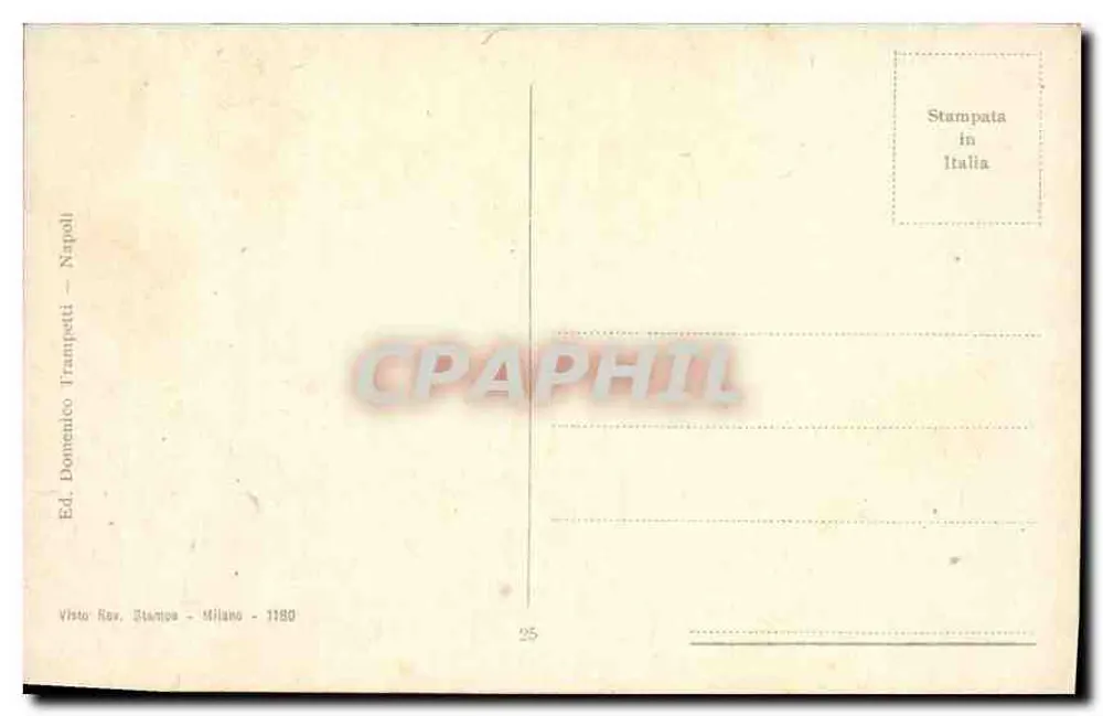 NAPOLI — Piazza della Borsa — Ed. Domenico Trampetti - Milano - 1180 - Verso