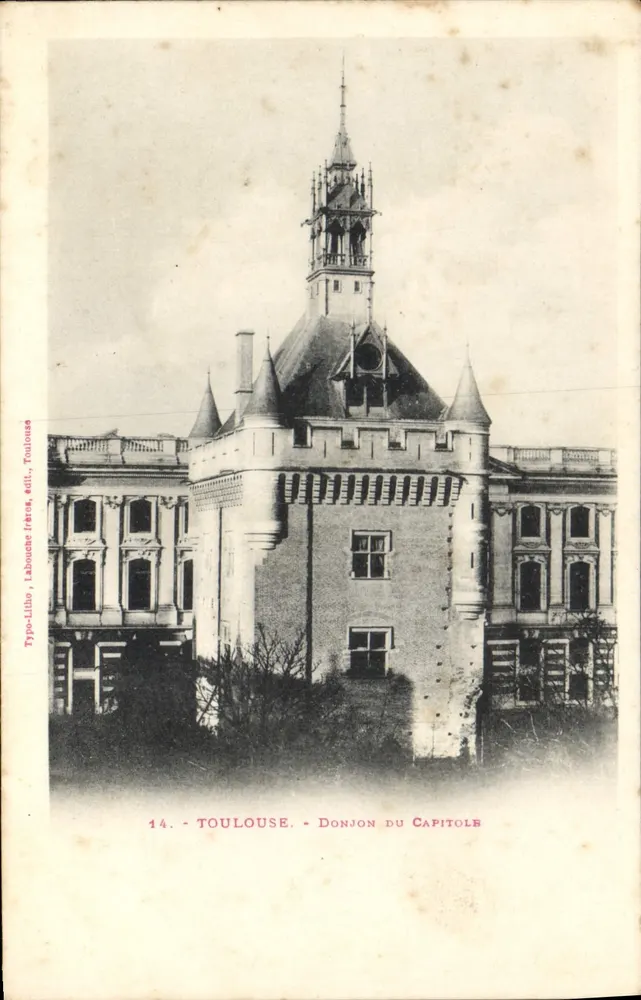 Toulouse - Torre do Capitólio — Labouche irmãos, editor Toulouse, n°14 - Frente