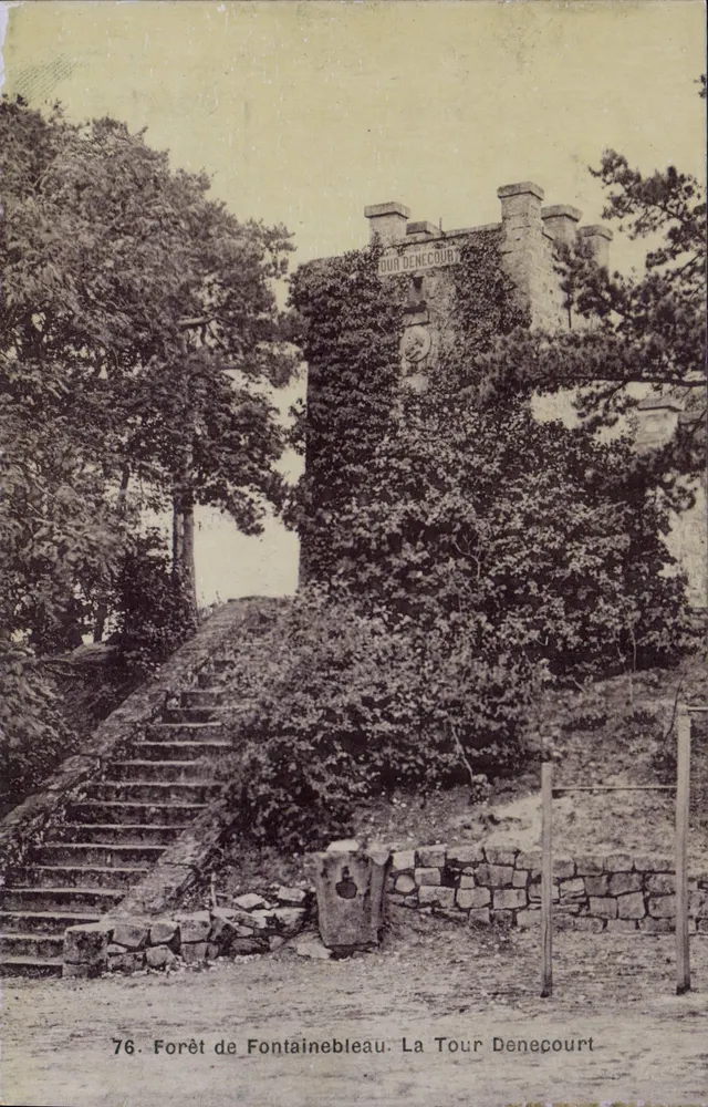 Forêt de Fontainebleau — La Tour Denecourt — Éditeur non identifié, n° 76 - Recto