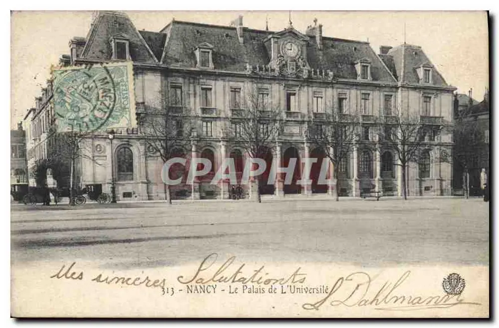 NANCY - O Palácio da Universidade — Dahlmanns, n°313 - Frente