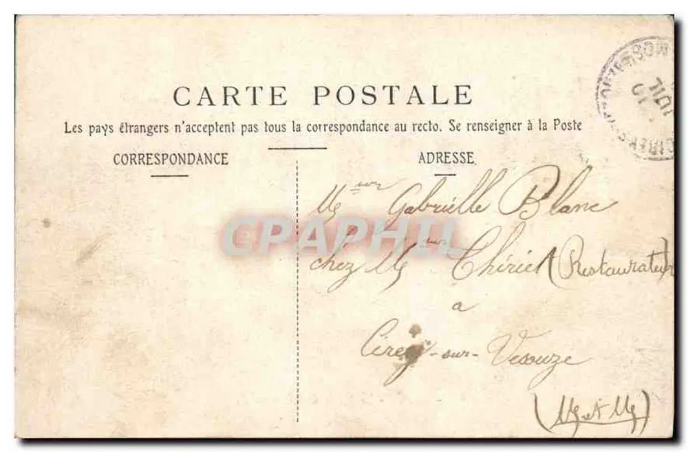 NANCY - O Palácio da Universidade — Dahlmanns, n°313 - Verso