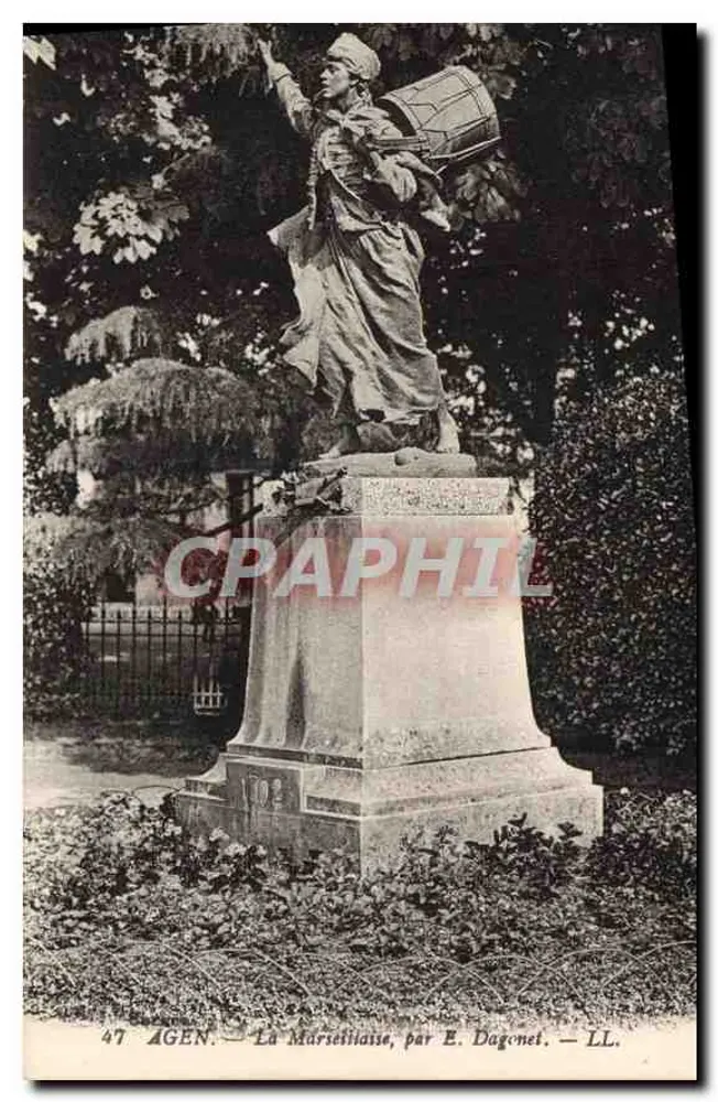 Agen — La Marseillaise, autor E. Dagonet — LL. n°47 - Awers