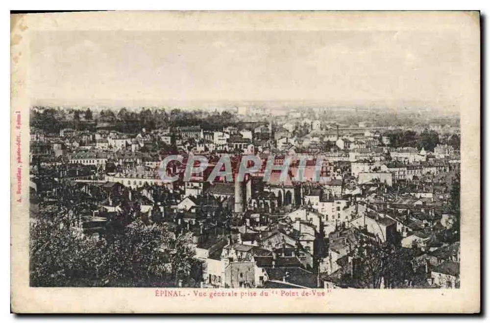 ÉPINAL — General View Taken from the 'Point de Vue' — A. Borsellier, Photographer, Épinal, No. 1 - Front