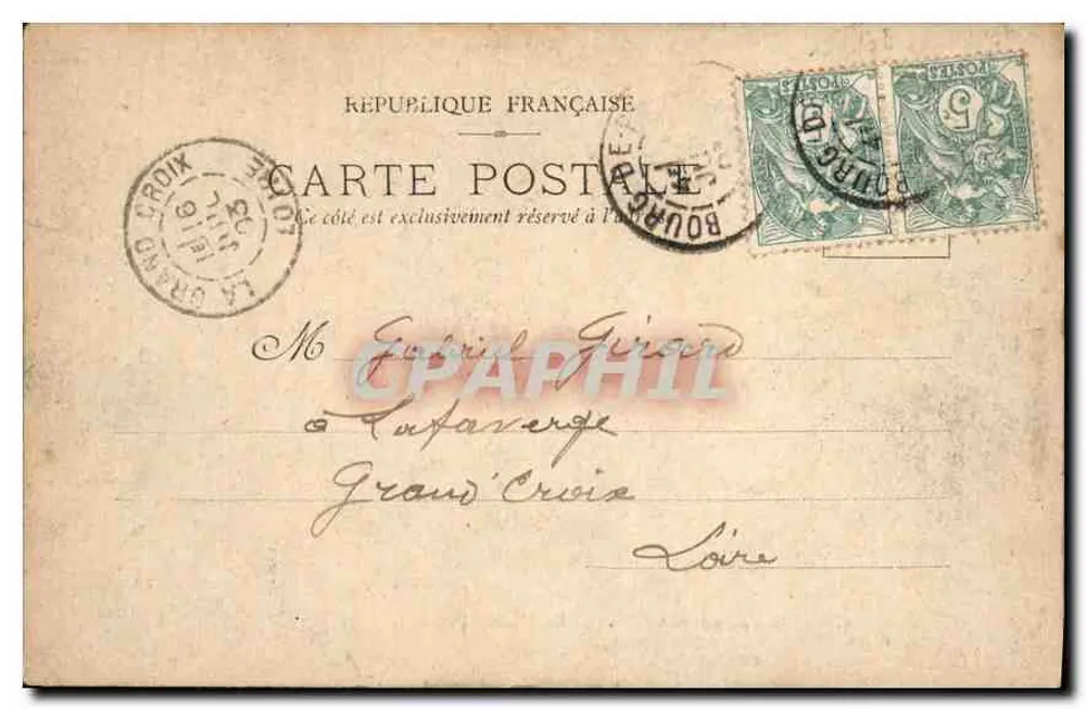 Les Grands Goulets — A Roche Fendue — G. Tourner, Ed. Valence - Verso