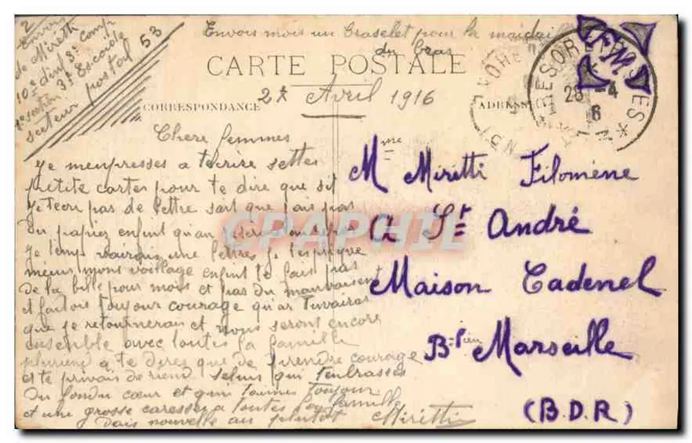 Dijon — Place d'Armes — R.G. editor, n° 79 - Verso