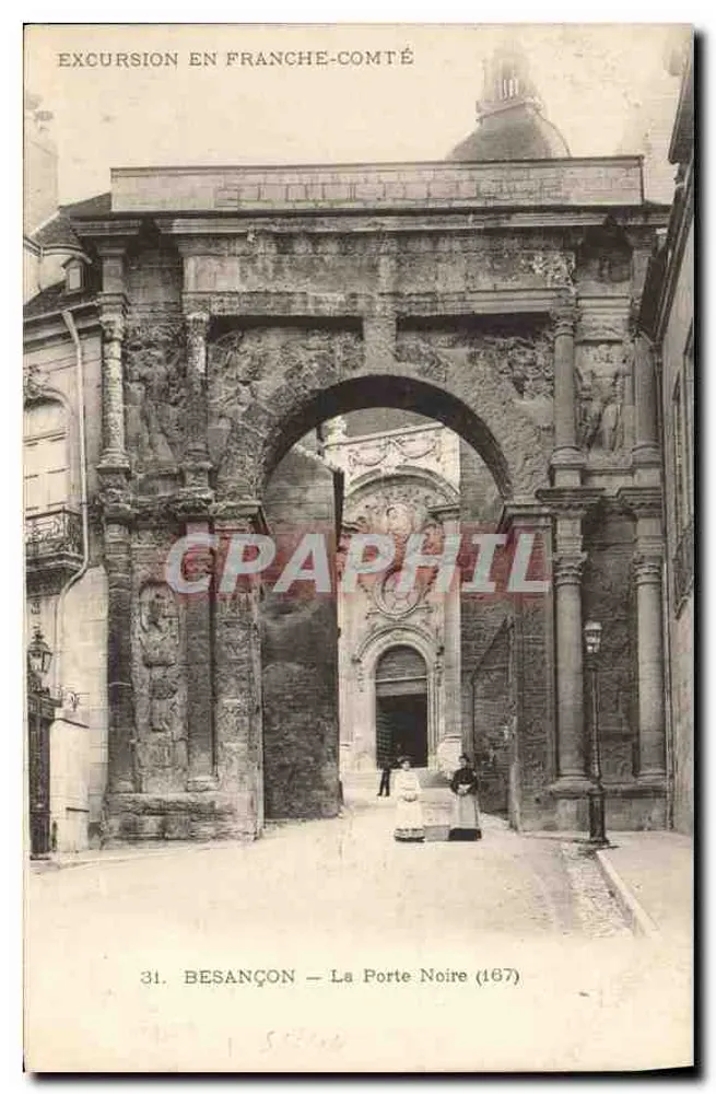 Besançon — A Porta Negra (167) — Excursão na Franche-Comté - Frente