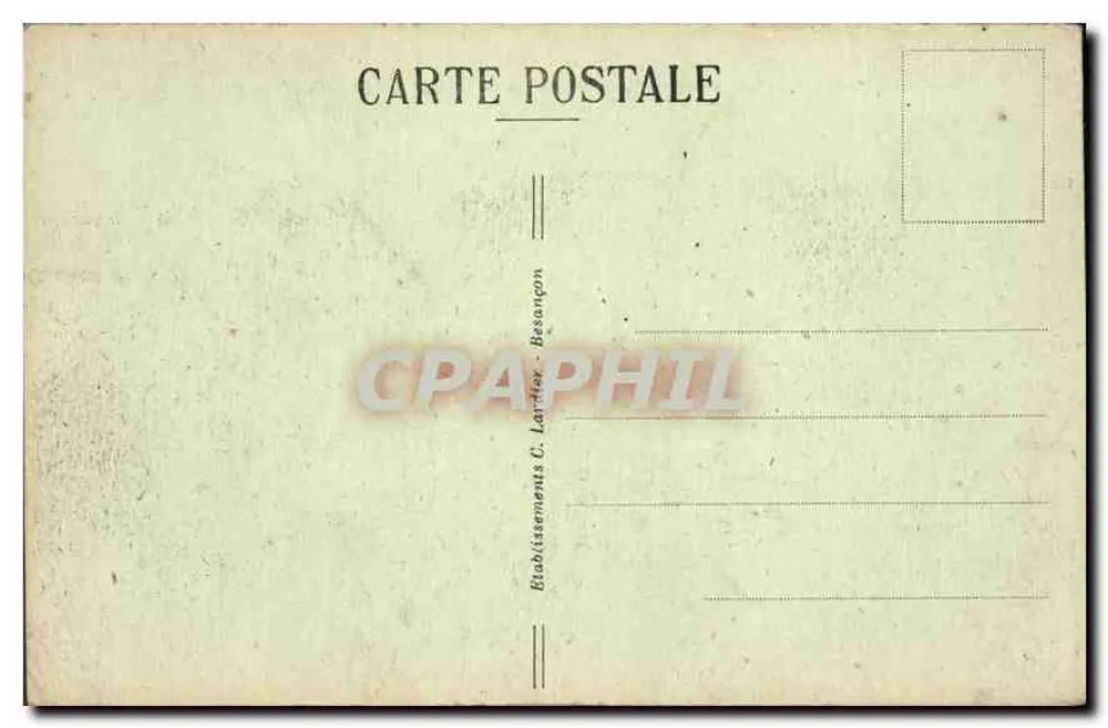Besançon-les-Bains — Allgemeiner Blick — Befestigungen und Zitadelle — Verleger C.L.B. Nr. 163 - Rückseite