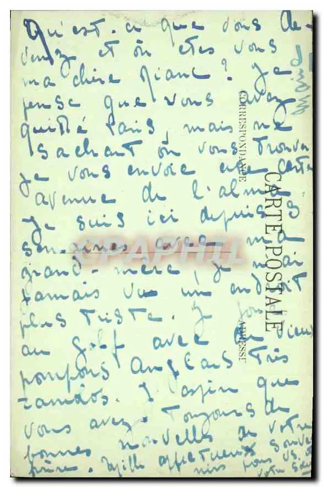 Saint-Lunaire — Burza w Décollé — LL. — Wydawca Vilaine, nr 24 - Rewers