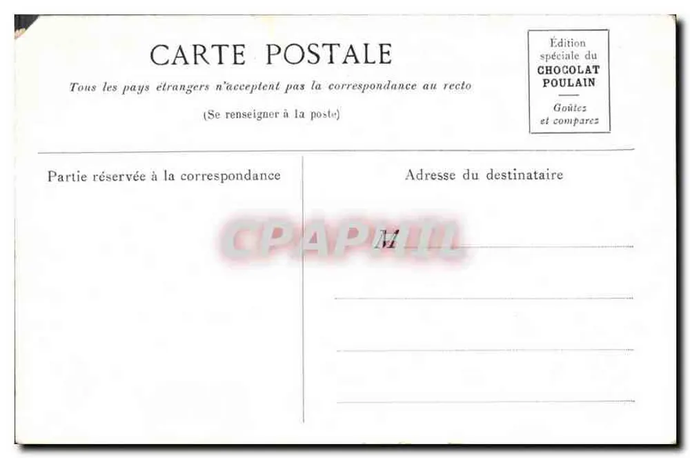 TOURAINE — Zamek Luynes — Wydanie specjalne czekolady Poulain - Rewers