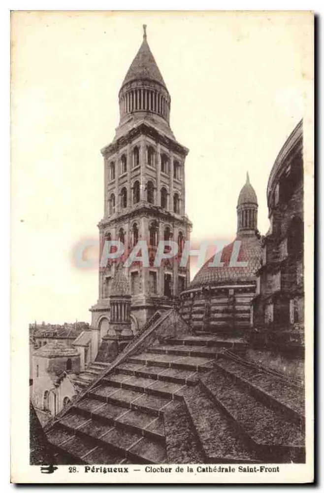 Périgueux — O Campanário da Catedral Saint-Front — n°28 - Frente
