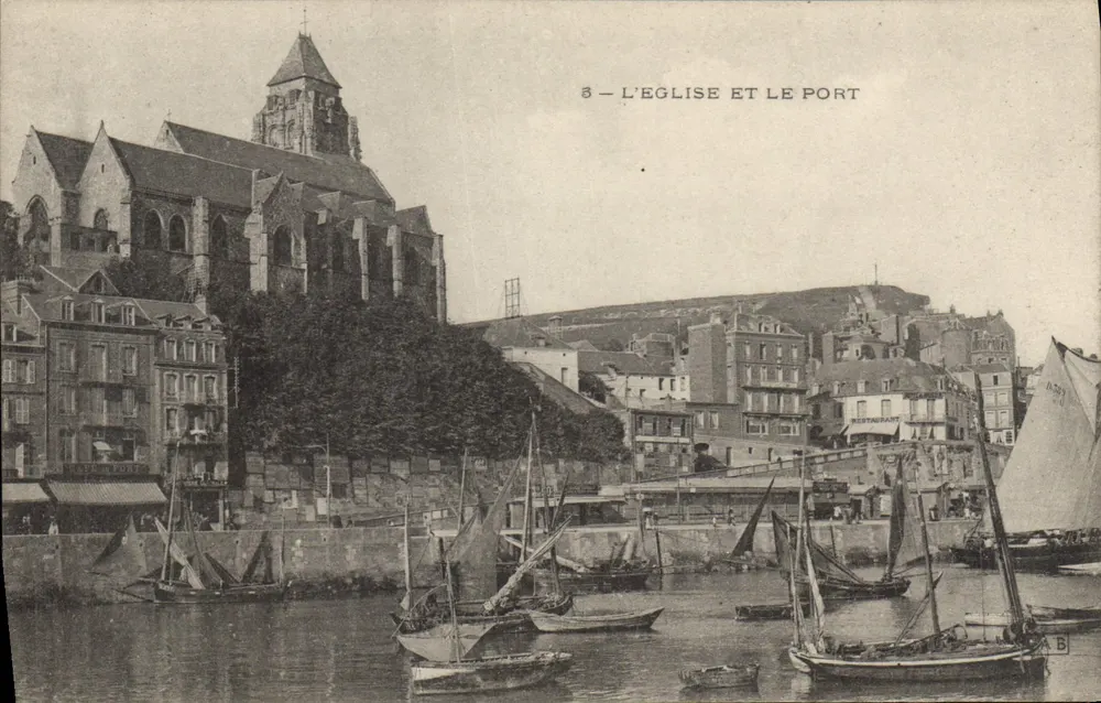 Saint-Jean-de-Luz — A Igreja e o Porto — Editor não identificado, n° de série 8 - Frente