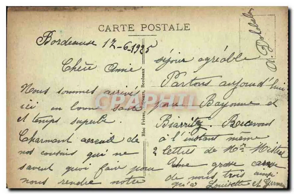 Bordeaux — Die Kathedrale und die Tour Pey-Berland — BR - Rückseite
