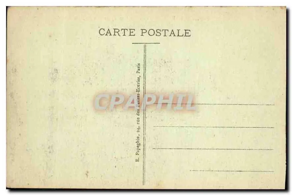 Castelo de Chantilly — A Facha e a Capela — A.P. - Verso