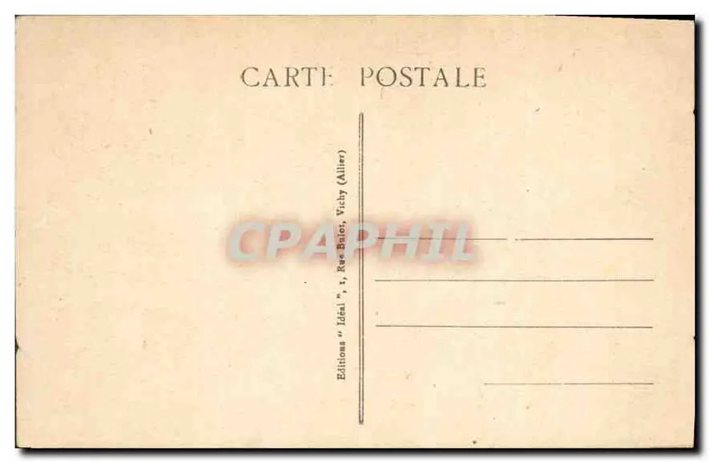 A Fonte Eugène — Royat-les-Bains — Editor Ideal, n° 4226 - Verso