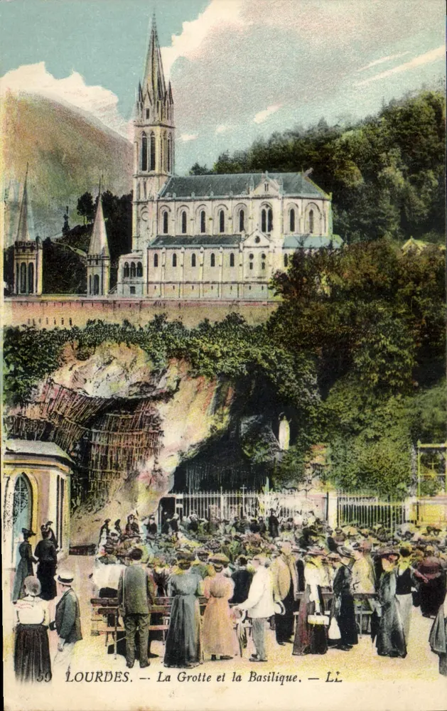 Lourdes — A Gruta e a Basílica — L.L. - Frente