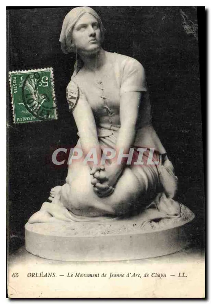 Orléans — O Monumento de Joana d'Arc, de Chapu — LL. - Frente