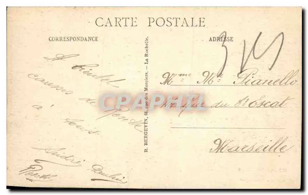 La Rochelle — Ruisseau du Parc Charruyer — R. Bergevin - Verso