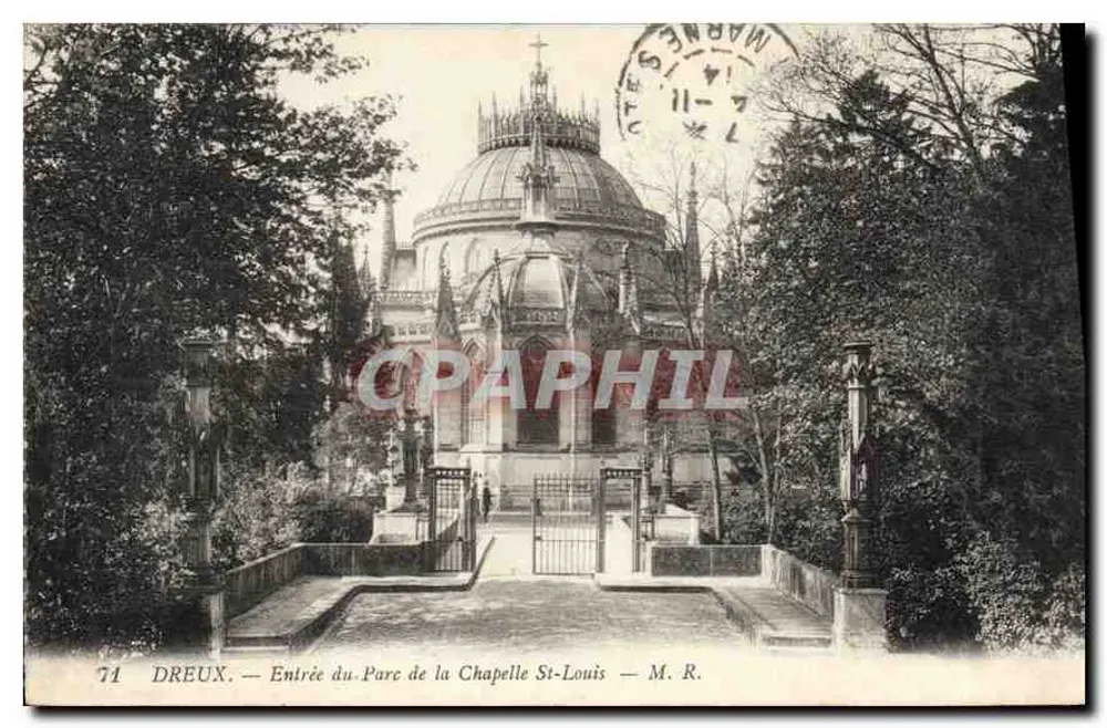 Dreux — Eingang zum Park der Chapelle St-Louis — M. R. - Vorderseite