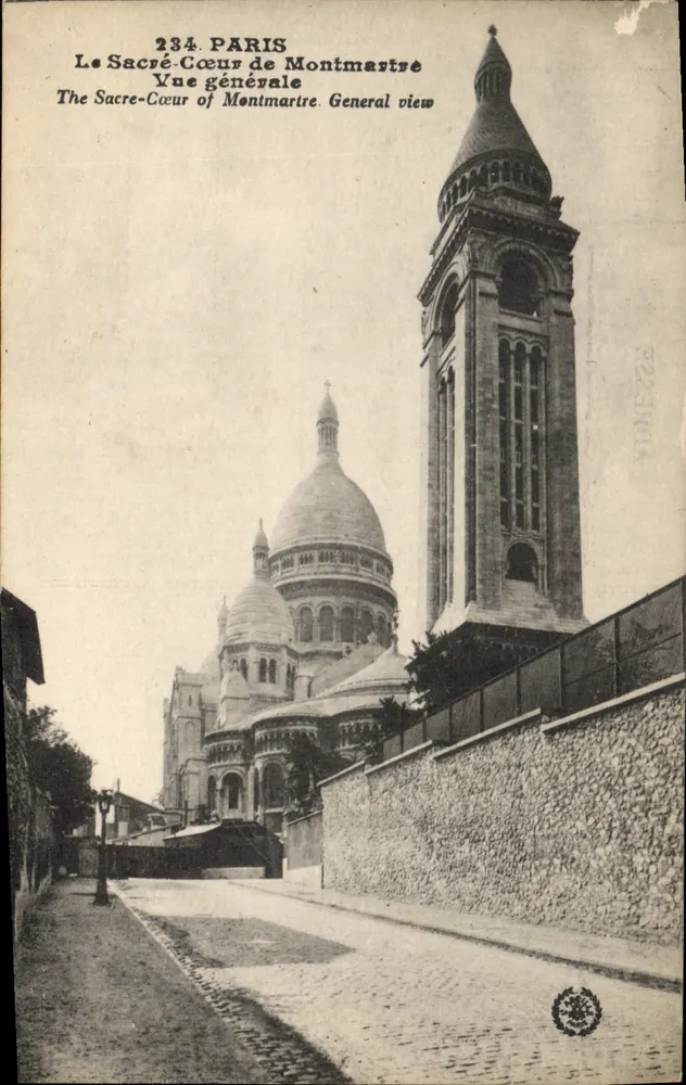 Le Sacré-Cœur de Montmartre — Vue générale — Éditeur L'abeille, n° 234 - Recto