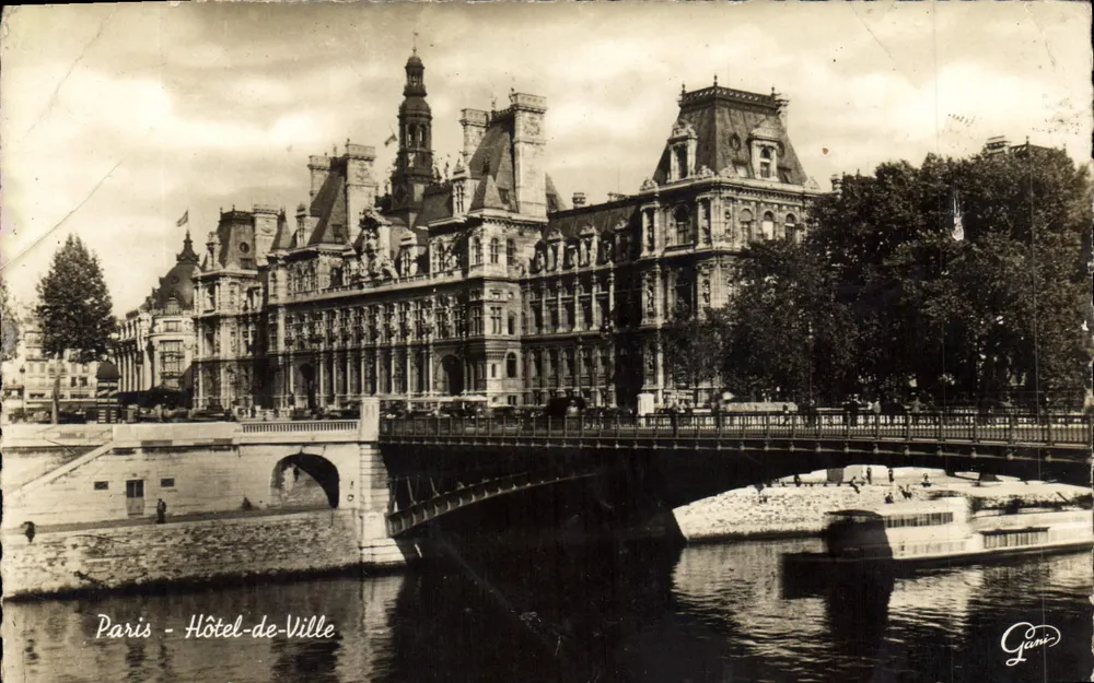 Paris - Palácio de Justiça — vista da Seine e do ponte — editor Gani - Frente