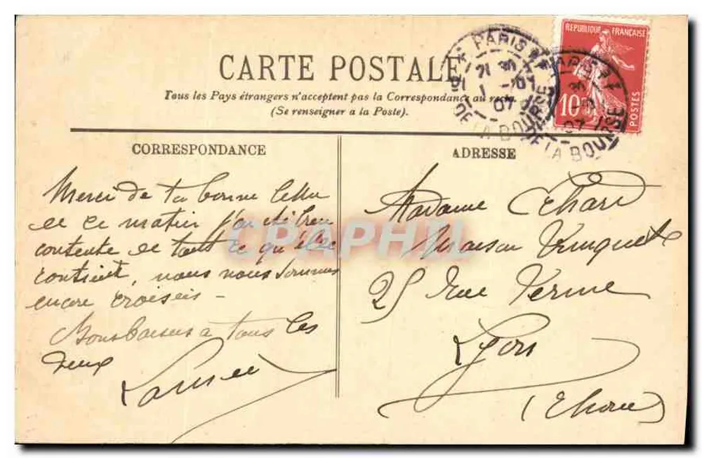 PARIS — A Fachada da Notre-Dame — L.L. n°197 - Verso
