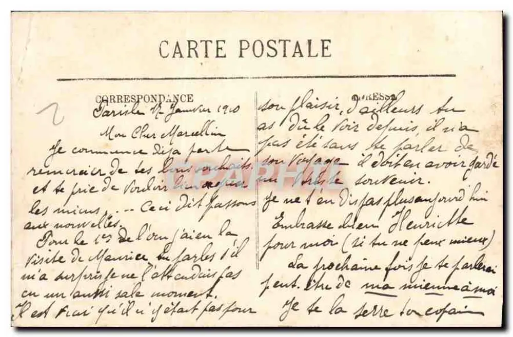 Paris (XVIII) — O Sagrado Coração — LL. — 1177 - Verso