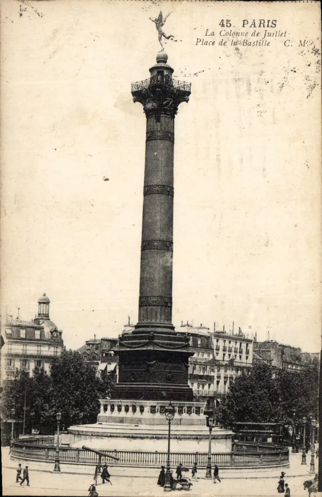 Juli-Säule — Place de la Bastille — C. M. — Nr. 45 - Vorderseite