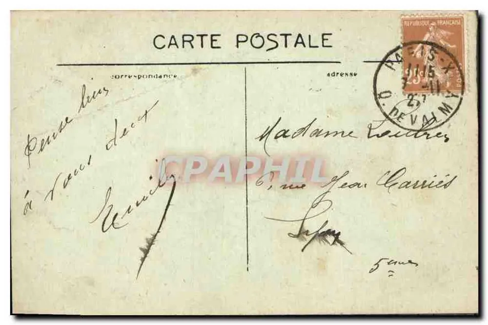 Juli-Säule — Place de la Bastille — C. M. — Nr. 45 - Rückseite